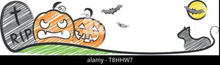 Halloween-Zeichnung Stock Vektor