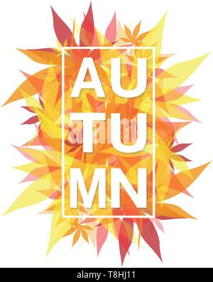 Herbst Herbst Herbst Blätter Vektor isoliert vektor design Stock Vektor