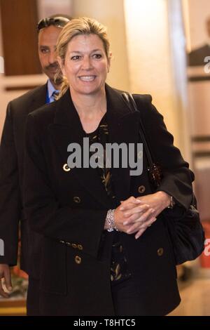 Addis Abeba, Äthiopien. 13. Mai 2019. Queen Maxima der Niederlande kommt an Bole International Airport in Addis Abeba, am 13. Mai 2019, für 2 Tage besuchen Sie in Ihrer Rolle als spezieller Fürsprecher des UN-Generalsekretärs für inklusive Finanzierung für Entwicklung (UNSGSA) Foto: Albert Ph-van der Werf/Niederlande/Point de Vue | Quelle: dpa Picture alliance/Alamy leben Nachrichten Stockfoto