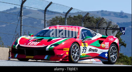 11. Mai 2019 Monterey CA, USA #33 Benjamin Hites der Sammlung auf Rahal Gerade während der Ferrari Challenge Rennen 1 P/P - morgens bei Weathertech Raceway Laguna Seca in Monterey CA Thurman James/CSM Stockfoto