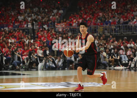 Kanagawa, Japan. 11. Mai, 2019. Seiya Ando (Alvark) Basketball: B. LEAGUE 2018-19 Spiel zwischen Chiba Jets Funabashi 67-71 Alvark Tokio Yokohama Arena in Kanagawa, Japan. Credit: Yoshio Kato/LBA/Alamy leben Nachrichten Stockfoto