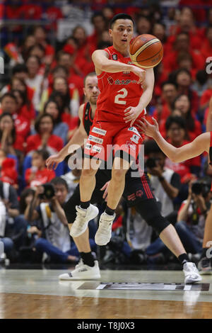 Kanagawa, Japan. 11. Mai, 2019. Yuki Togashi (Jets) Basketball: B. LEAGUE 2018-19 Spiel zwischen Chiba Jets Funabashi 67-71 Alvark Tokio Yokohama Arena in Kanagawa, Japan. Credit: Yoshio Kato/LBA/Alamy leben Nachrichten Stockfoto