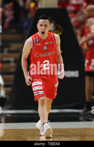 Kanagawa, Japan. 11. Mai, 2019. Yuki Togashi (Jets) Basketball: B. LEAGUE 2018-19 Spiel zwischen Chiba Jets Funabashi 67-71 Alvark Tokio Yokohama Arena in Kanagawa, Japan. Credit: Yoshio Kato/LBA/Alamy leben Nachrichten Stockfoto