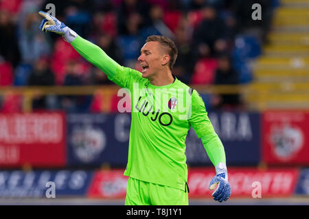 Bologna, Italien. 13. Mai, 2019. Lukasz Skorupski (Bologna) während Erie der Italienischen eine "Übereinstimmung zwischen Bologna 4-1 Parma an Renato Dall Ara Stadion am 13. Mai 2019 in Bologna, Italien. Quelle: Lba Co.Ltd./Alamy leben Nachrichten Stockfoto