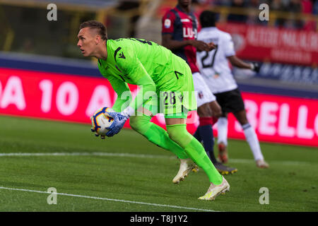 Bologna, Italien. 13. Mai, 2019. Lukasz Skorupski (Bologna) während Erie der Italienischen eine "Übereinstimmung zwischen Bologna 4-1 Parma an Renato Dall Ara Stadion am 13. Mai 2019 in Bologna, Italien. Quelle: Lba Co.Ltd./Alamy leben Nachrichten Stockfoto