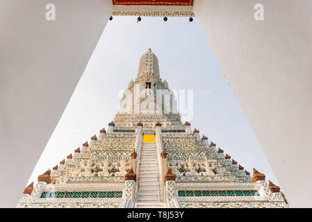 Architektonische Besonderheit, Wat Arun, Bangkok, Thailand Ratchawararam Stockfoto