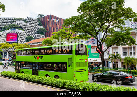 Ein Bus in Singapur, Singapur, Südostasien Stockfoto