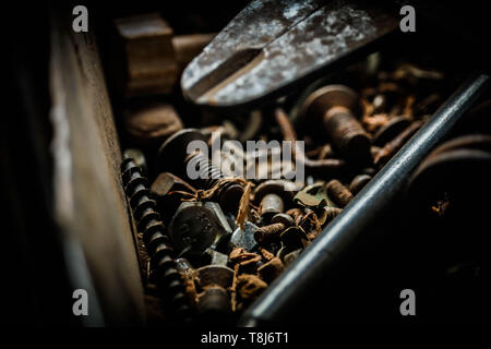 Metall / Eisen Dinge. Stockfoto