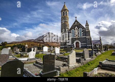 Irland, County Donegal, Glenveagh National Park, Dunlewy, Herz-jesu katholische Kirche Stockfoto