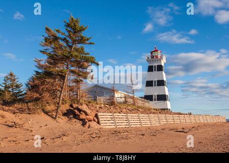 Kanada, Prince Edward Island, West Point, West Point Lighthouse Stockfoto