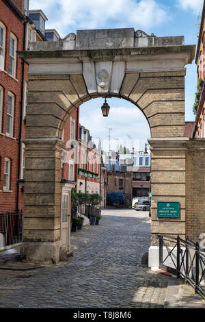 Grosvenor Gardens Mews Nord, Belgravia, London, England Stockfoto