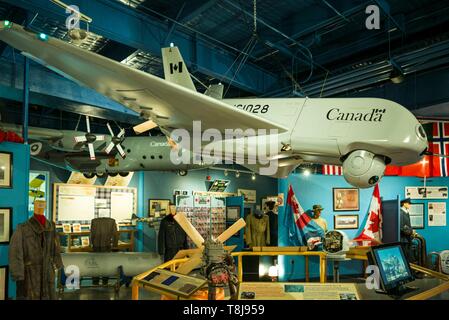Kanada, Nova Scotia, Kingston, Greenwood Aviation Museum an CFB Greenwood, kanadischen Militär drone Stockfoto