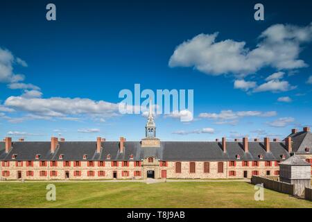 Kanada, Nova Scotia, Louisbourg, Festung Louisbourg National Historic Park, Kings Bastion Kaserne Stockfoto