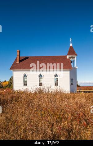 Kanada, New Brunswick, Acadian Halbinsel, miscou Island, St. John's United Church Stockfoto