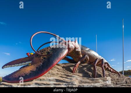 Kanada, New Brunswick, Northumberland Strait, Shediac, der weltweit größte Hummer Statue Stockfoto