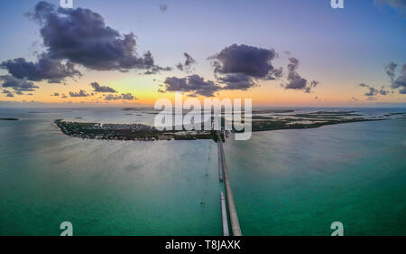 Straße 1 nach Key West in Florida Keys, USA Stockfoto