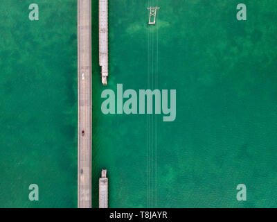 Straße 1 nach Key West in Florida Keys, USA Stockfoto