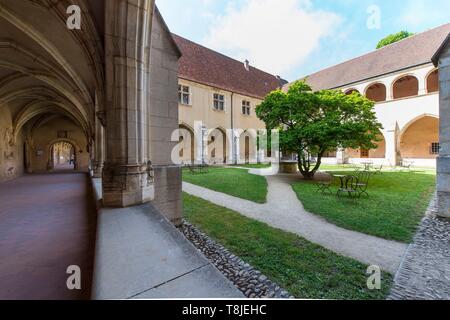 Frankreich, Ain, Bourg-en-Bresse, Königliches Kloster von Brou in 2018 restauriert, das erste Kloster sagte Hosts Stockfoto