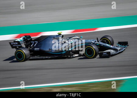 F1 Welt Champioship 2019. Grand Prix von Spanien. Barcelona, 9.-12. Mai 2019. Valtteri Bottas, Mercedes. Stockfoto