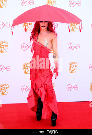 Bimini Bon Boulash Teilnahme an der Virgin Media BAFTA TV Award, in der Royal Festival Hall in London statt. Stockfoto