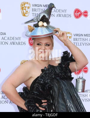 Daisy kann Cooper auf dem roten Teppich während der Virgin Media BAFTA Television Awards 2019 in der Royal Festival Hal in London gesehen. Stockfoto