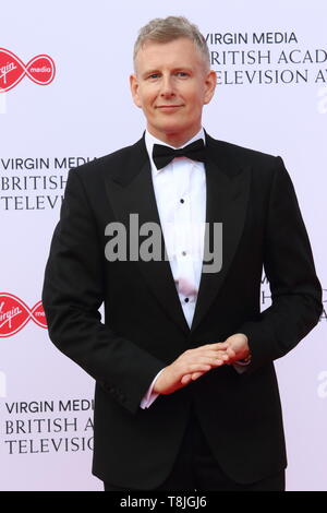 Patrick Kielty auf dem roten Teppich während der Virgin Media BAFTA Television Awards 2019 in der Royal Festival Hal in London gesehen. Stockfoto