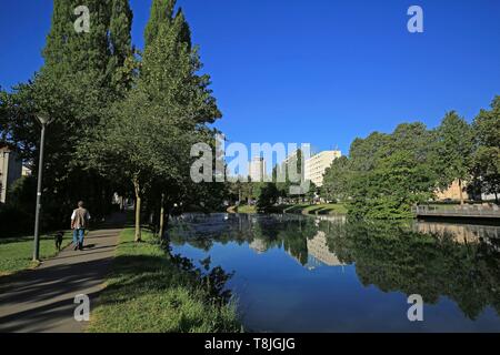 Frankreich, Haut Rhin, Mulhouse, das neue Becken Stockfoto