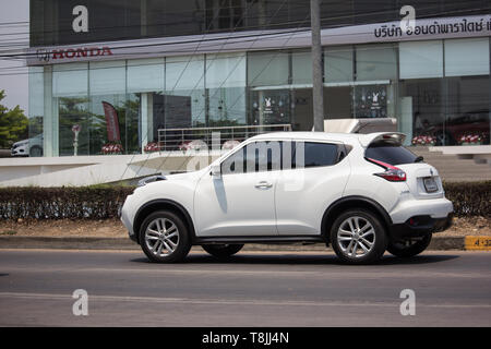 Chiangmai, Thailand - 30 April 2019: Mit dem eigenen Auto, Nissan Juke. Auf der straße Nr. 1001, 8 km von Chiang Mai City. Stockfoto