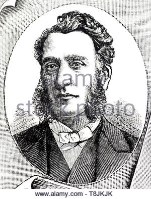 James John hornby Portrait, Schulleiter von Eton College 1868 - 1884, Illustration von 1884 Stockfoto