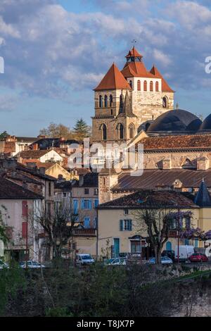 Frankreich, Lot, Quercy, Cahors, die Kathedrale Saint Etienne, vom 12. Jahrhundert, im römischen Stil, als Weltkulturerbe von der UNESCO Stockfoto