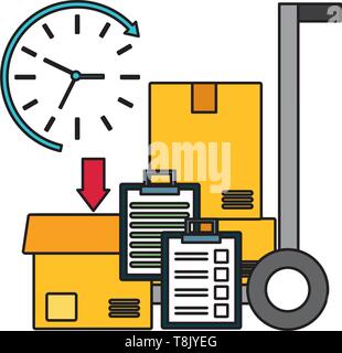 Schnelle Lieferung Business Stock Vektor