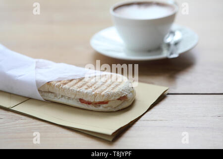 Sandwich Schinken und Käse Stockfoto