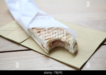 Sandwich Schinken und Käse Stockfoto