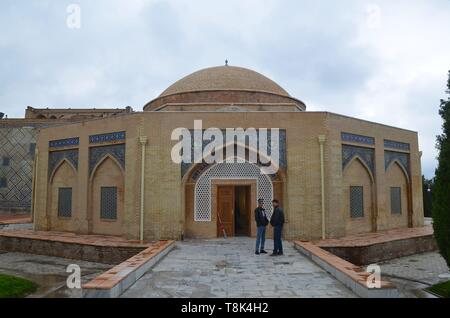 Samarkand, UNESCO Weltkulturerbe in Usbekistan: der frühere Chorsu Bazar Stockfoto