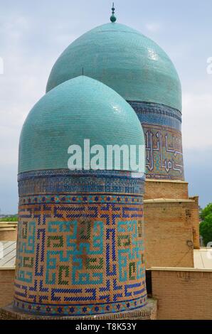 Samarkand, UNESCO Weltkulturerbe in Usbekistan: In der Totenstadt Shohizinda Stockfoto