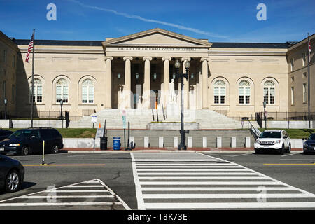 Distrikt von Columbia Appellationsgericht in Justiz Square. Washington D.C. USA Stockfoto