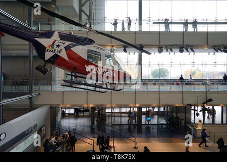 Innenansicht der Newseum in Washington D.C. USA Stockfoto