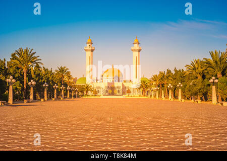 Das Mausoleum von Habib Bourgiba, der erste Präsident der Republik Tunesien. Monastir Stockfoto