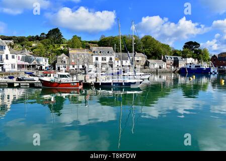 North Quay und der Hafen in Padstow. Stockfoto