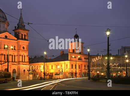 Platz der Freiheit (Plac Wolnosci) in Lodz. Polen Stockfoto