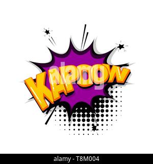 Pop Art Comic Text Stock Vektor