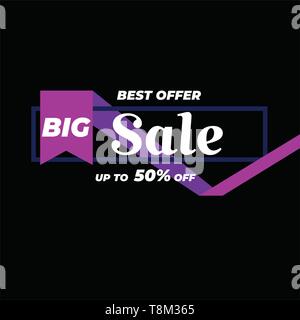 Super Sale Design für Business. Rabatt Banner Förderung Vorlage Stock Vektor