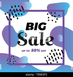 Super Sale Design für Business. Rabatt Banner Förderung Vorlage Stock Vektor