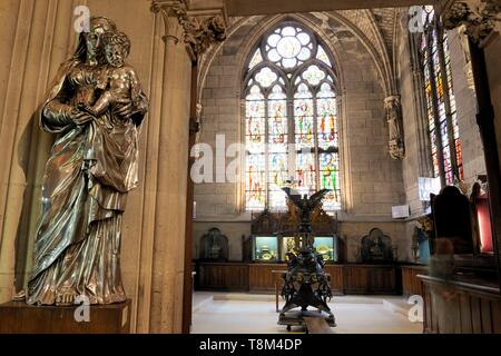 Frankreich, Paris, Bereich als Weltkulturerbe von der UNESCO, der Ile de la Cite, die Kathedrale Notre Dame, die Schatzkammer Stockfoto