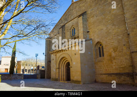 Laguardia, Provinz Álava, Baskenland, Spanien: Kirche von Santa María de los Reyes in der historischen Stadt Laguardia in der Rioja Alavesa. Stockfoto