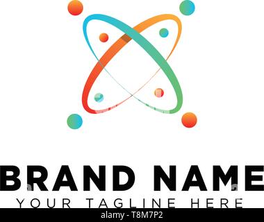 Galaxy planet logo Vorlage vektor design Illustration icon-Element Stock Vektor