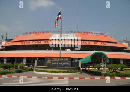 BANGKOK - Oktober 12, 2018: Bangkok Bus Terminal Chatuchak (Mochit Bus Terminal) Bangkok Bus Terminal in Bangkok, Thailand Stockfoto