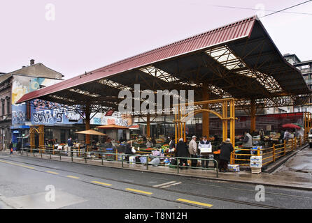 Markale Market (pijaca Markale) in Sarajevo. Bosnien und Herzegowina Stockfoto