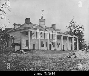 "Washington's Home, Mount Vernon, Virginia', c 1897. Schöpfer: Unbekannt. Stockfoto