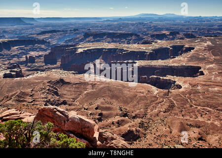 Grandview Point im Canyonlands National Park, Insel im Himmel, Moab, Utah, USA, Nordamerika Stockfoto